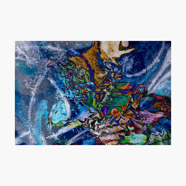 dominant blue object abstraction art Photographic Print