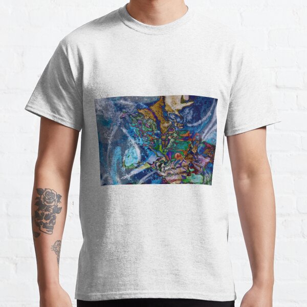 dominant blue object abstraction art Classic T-Shirt