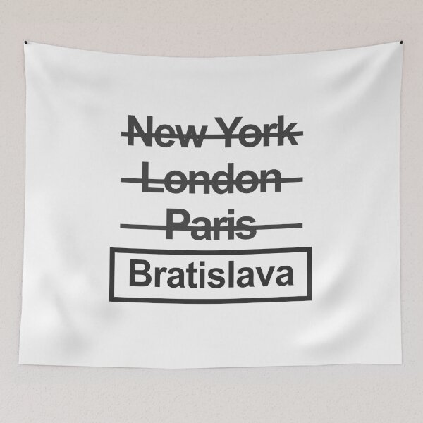 Item preview, Slovakia Bratislava City Text design designed and sold by GetItGiftIt.