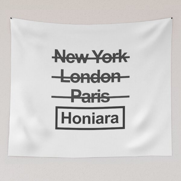 Item preview, Solomon Islands Honiara City Text design designed and sold by GetItGiftIt.