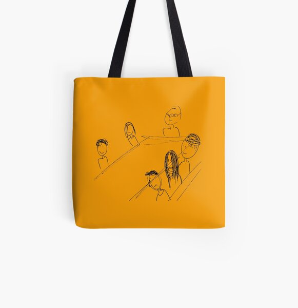 Breakfast With Friends All Over Print Tote Bag