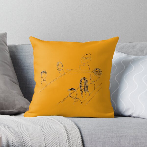 Breakfast With Friends Throw Pillow