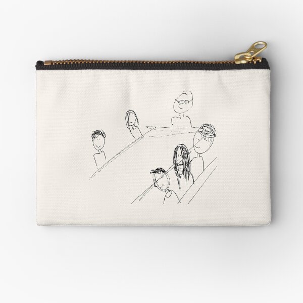 Breakfast With Friends Zipper Pouch