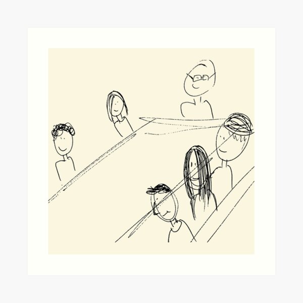 Breakfast With Friends Art Print