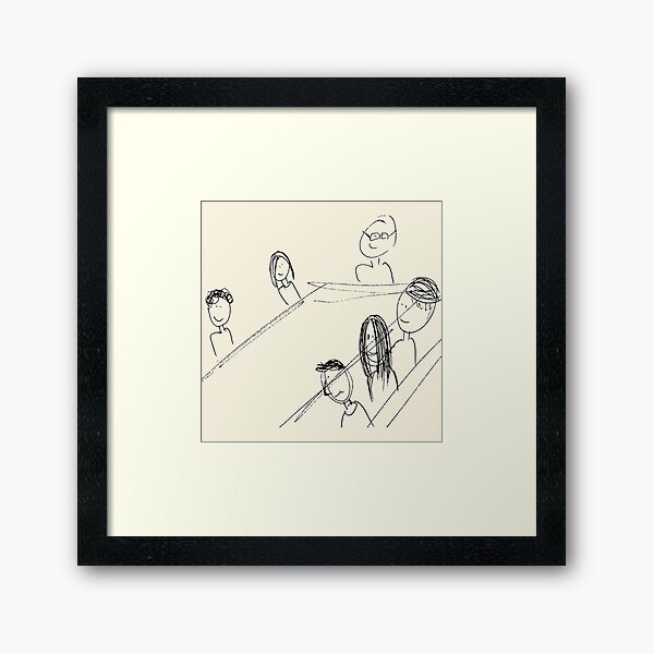 Breakfast With Friends Framed Art Print