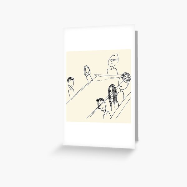 Breakfast With Friends Greeting Card