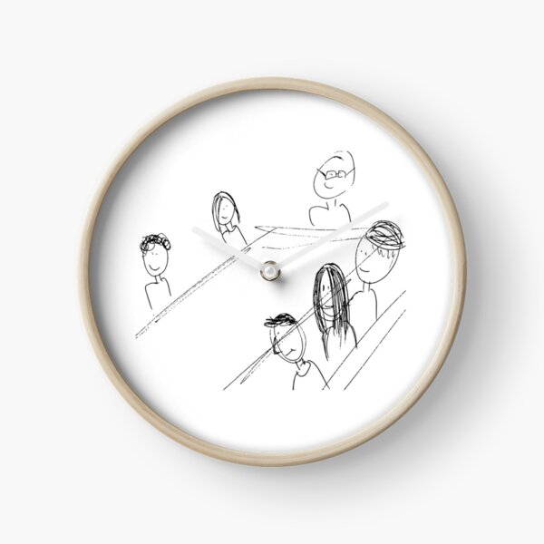Breakfast With Friends Clock