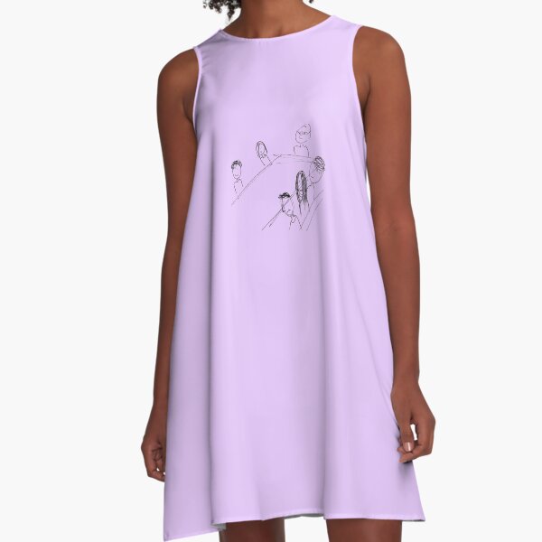 Breakfast With Friends A-Line Dress