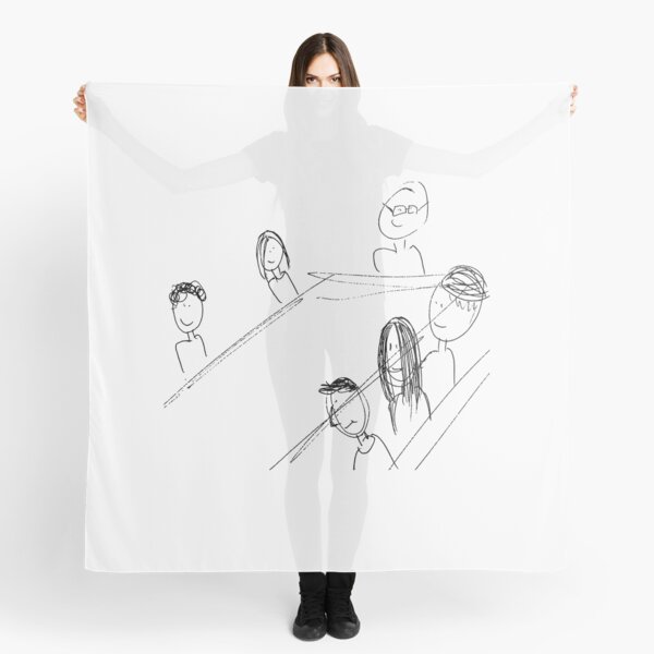 Breakfast With Friends Scarf