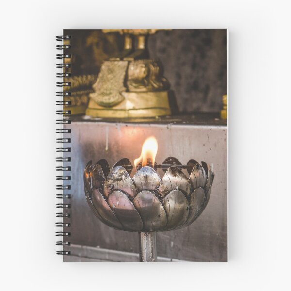 Item preview, Metal "lotus flower" oil lantern burning in Buddhist temple in Thailand. designed and sold by Ana Fidalgo.