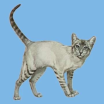 Artwork thumbnail, blue cat by Ronsmonkeys