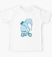 Elefant auf Fahrrad Kinder T-Shirt
