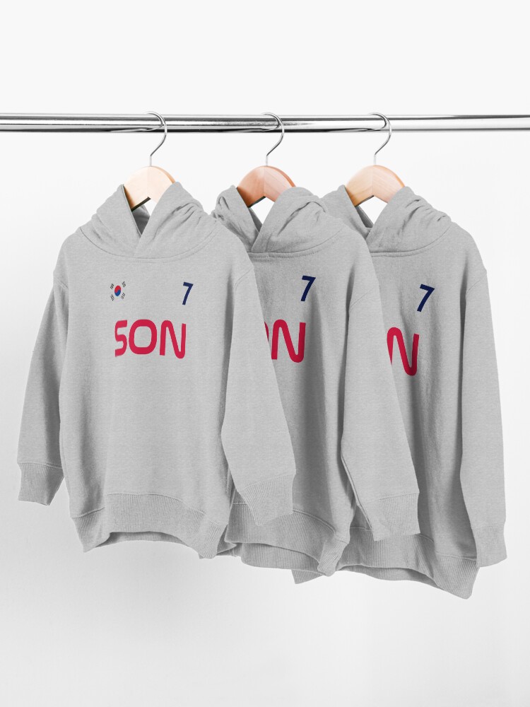 Alternate view of Son Jersey Script Toddler Pullover Hoodie
