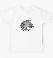 Eule auf Skateboard Kinder T-Shirt