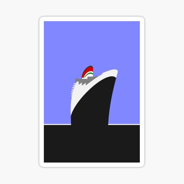 CRUISING. CRUISE SHIP GRAPHIC. Sticker