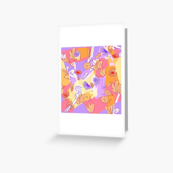 Happy Flowers Greeting Card