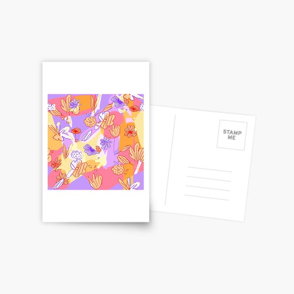 Happy Flowers Postcard