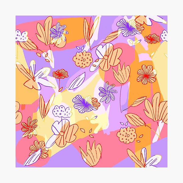 Happy Flowers Photographic Print