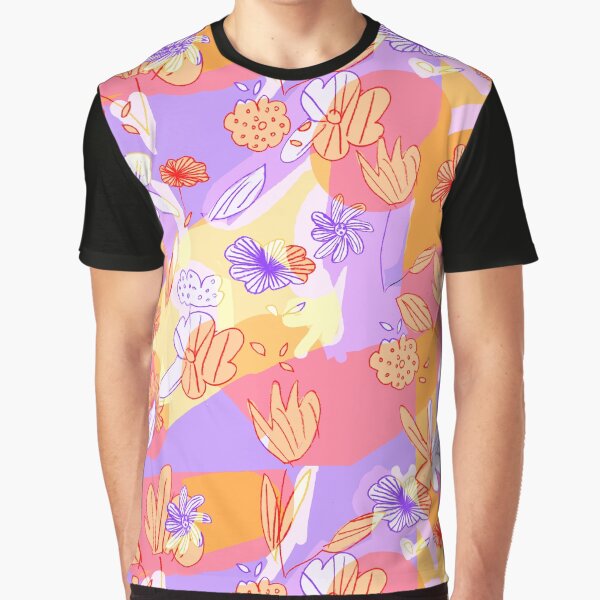 Happy Flowers Graphic T-Shirt