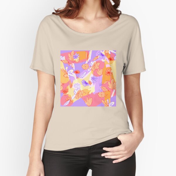 Happy Flowers Relaxed Fit T-Shirt