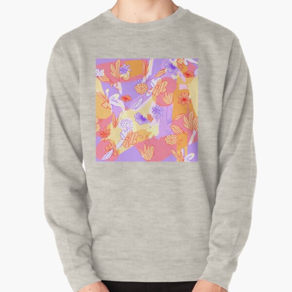 Happy Flowers Pullover Sweatshirt