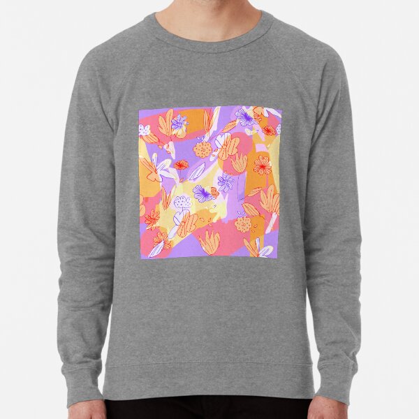 Happy Flowers Lightweight Sweatshirt
