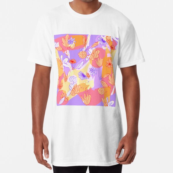 Happy Flowers Long T-Shirt