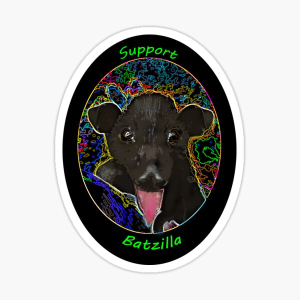Batzilla- Batty about Bright Colors! Sticker