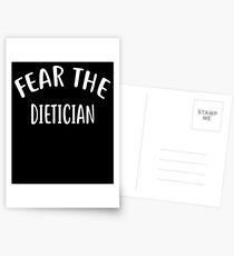 Fear The DIETICIAN T-Shirt for DIETICIANS Shirt Postcards