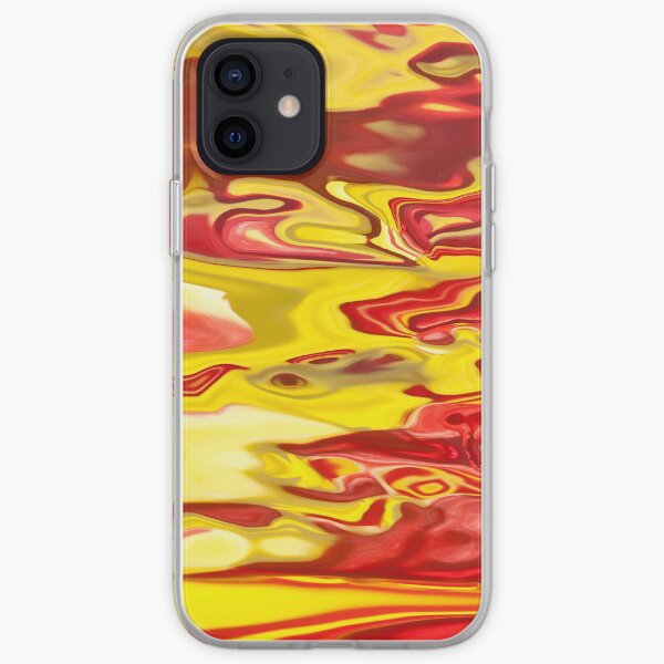 red and yellow flow iPhone Soft Case