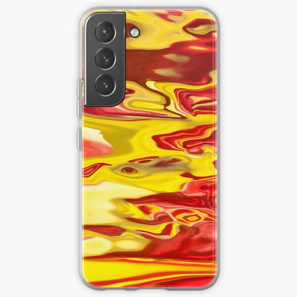 red and yellow flow Samsung Galaxy Soft Case