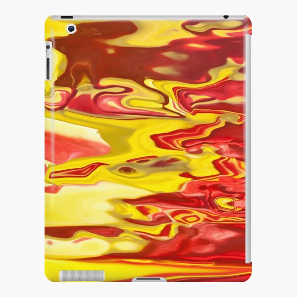 red and yellow flow iPad Snap Case