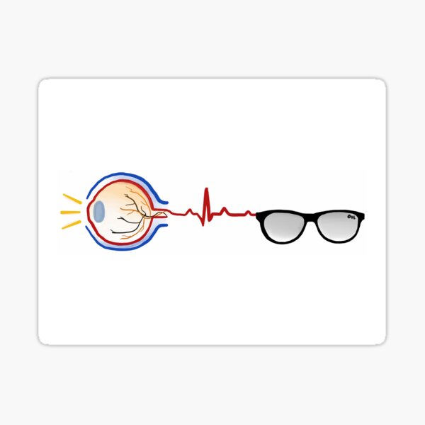 "Eye Love Optometry (FULL COLOR)" Sticker for Sale by artometry Redbubble