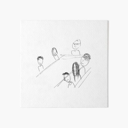 Breakfast With Friends Art Board Print
