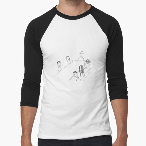 Breakfast With Friends Baseball ¾ Sleeve T-Shirt