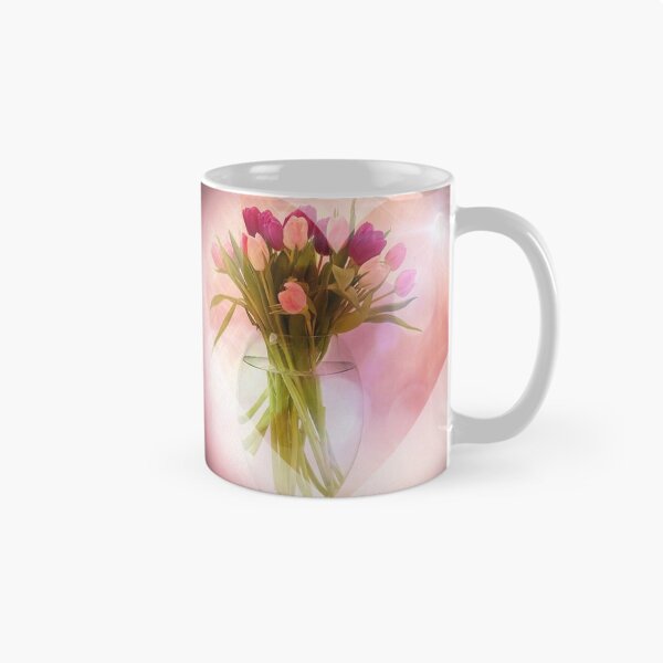 Item preview, Romantic Tulips in Heart Graphic designed and sold by Paula Helit.