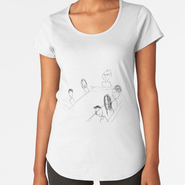 Breakfast With Friends Premium Scoop T-Shirt