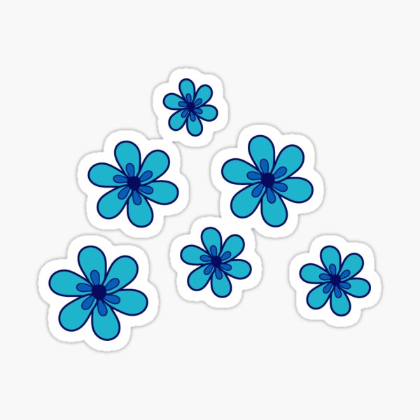 Aperçu de l'œuvre collection de fleurs bleues créée et vendue par Carol R.
