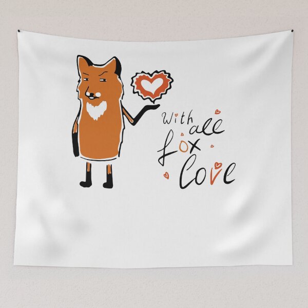 Item preview, With all Fox Love Fox love gift Sweet Animal designed and sold by NixBob.