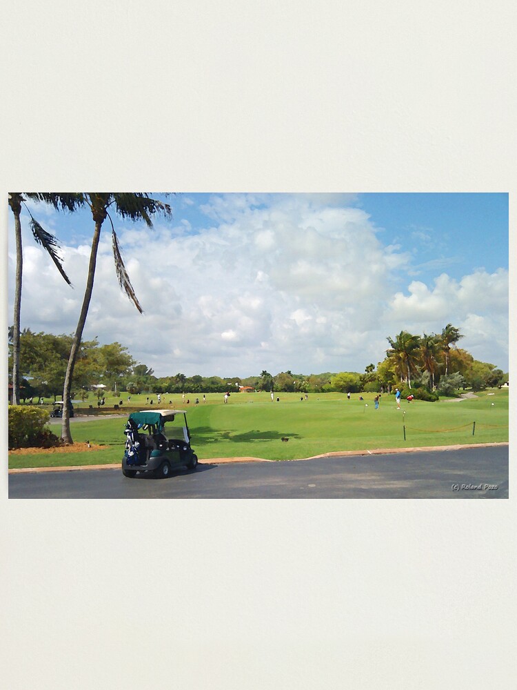 Alternate view of The Golf Car Photographic Print