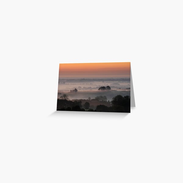 Brume sur la plaine d'Alsace Carte de vœux