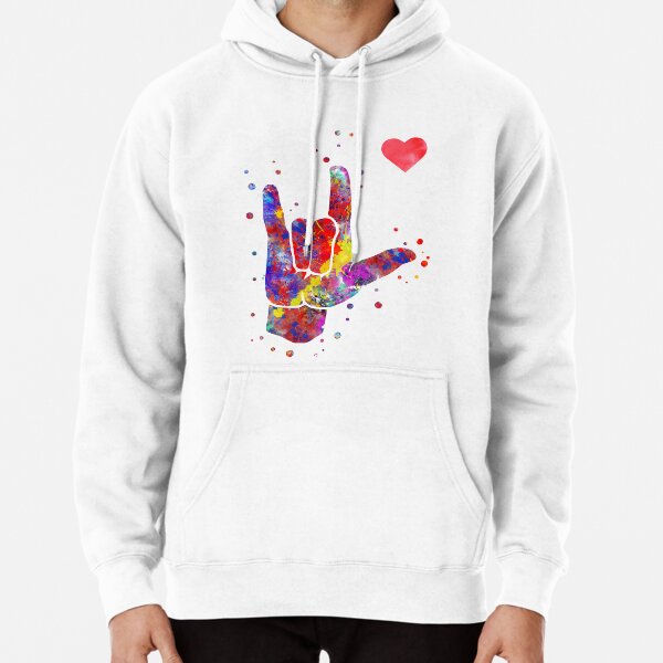 Louis Vuitton Watercolor Multicolor Logo Pullover Hooded