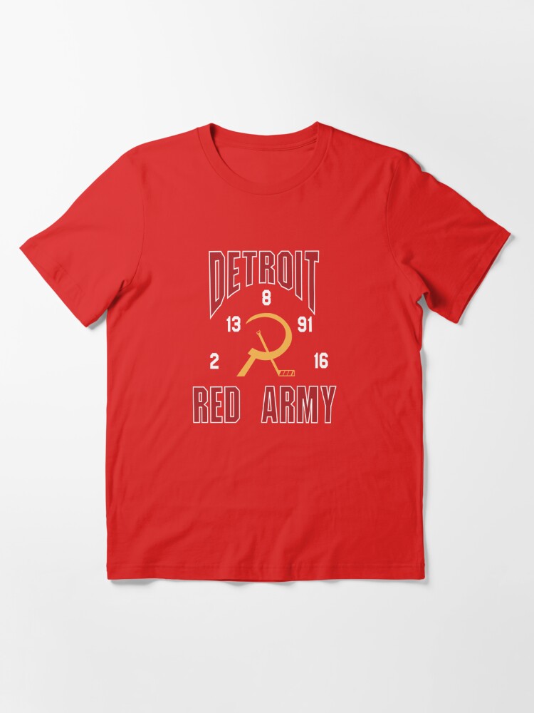 Detroit Red Wings Red Army Russian 5 Hockey Apparel Essential T-Shirt for  Sale by VogueSquared