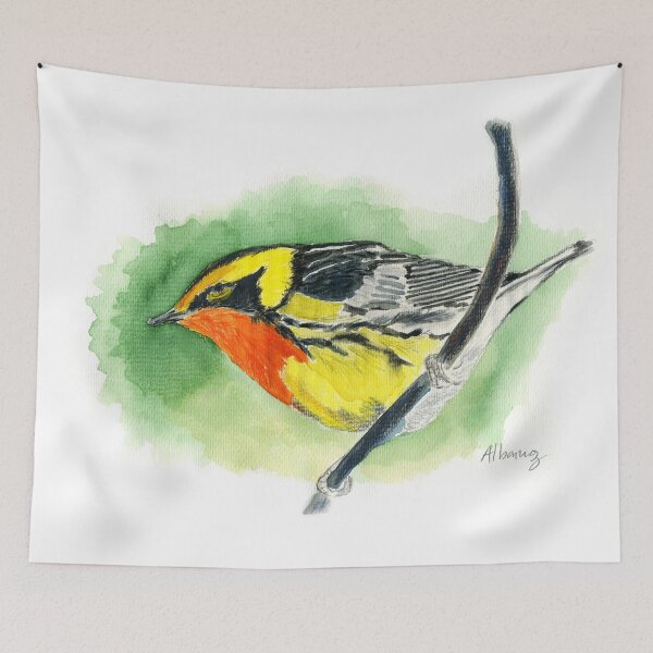 Item preview, Blackburnian Warbler designed and sold by Rosa Elena Albornoz Mendez.