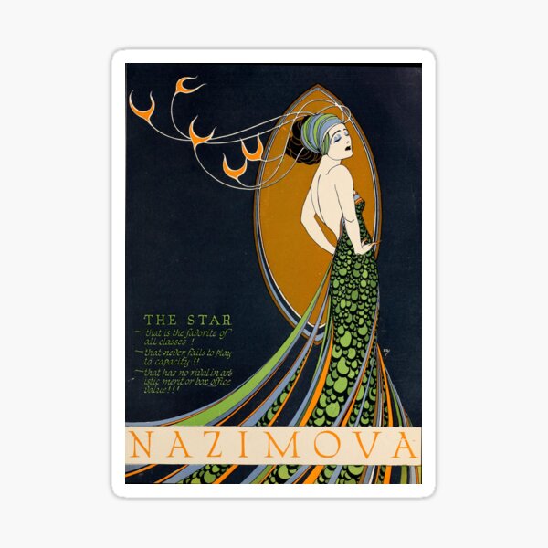 Madame Peacock (1920) poster Sticker