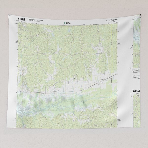 Artikelvorschau, USGS TOPO Karte Mississippi MS Benwood 20120424 TM entworfen und verkauft von WetdryvacRBO2.