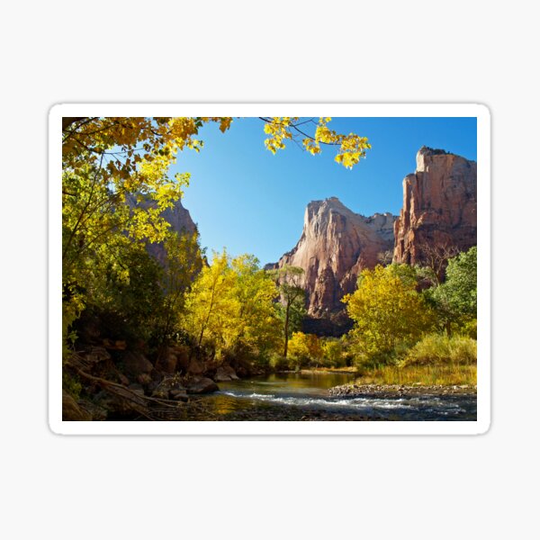 The Virgin River in Zion Sticker