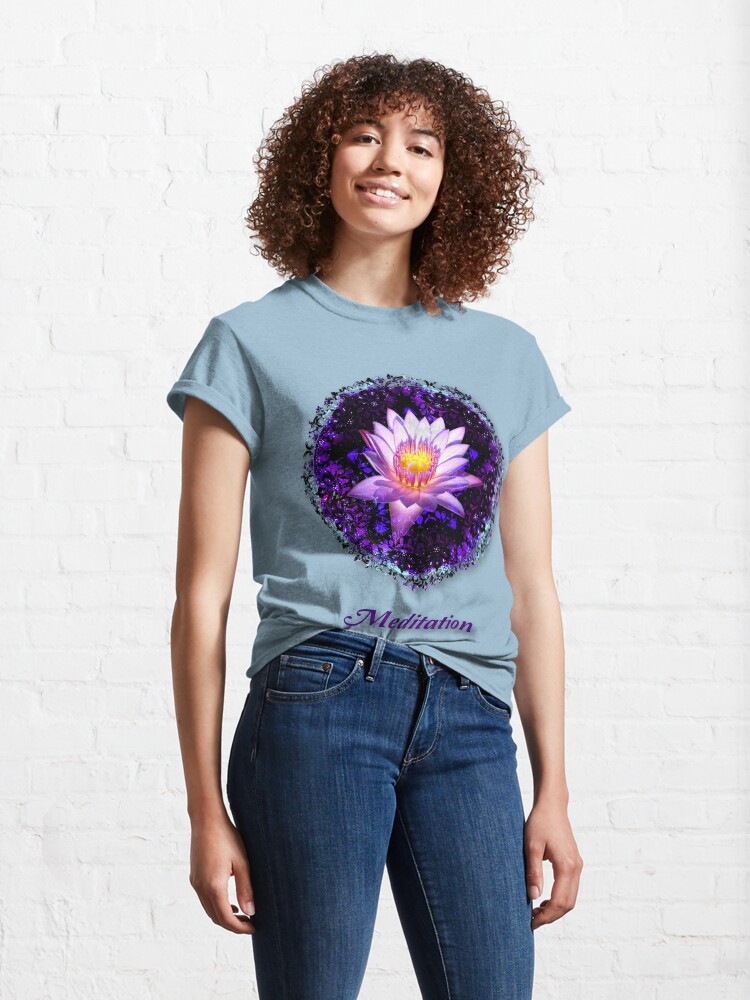 Alternate view of Meditation - the essence of life Classic T-Shirt