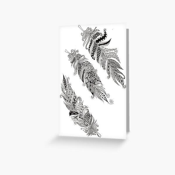 Feathers - ArtResponses Greeting Card