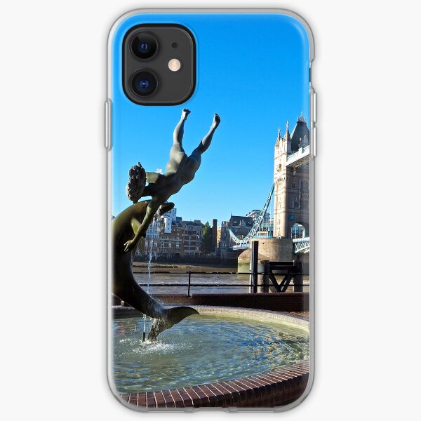The Girl With A Dolphin iPhone Soft Case